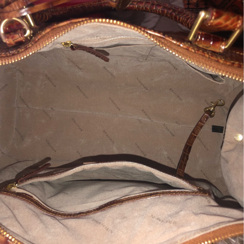🌺Brand New🌺 BRAMIN Faye Toasted Almond Melbourne Satchel - Picture 10 of 10
